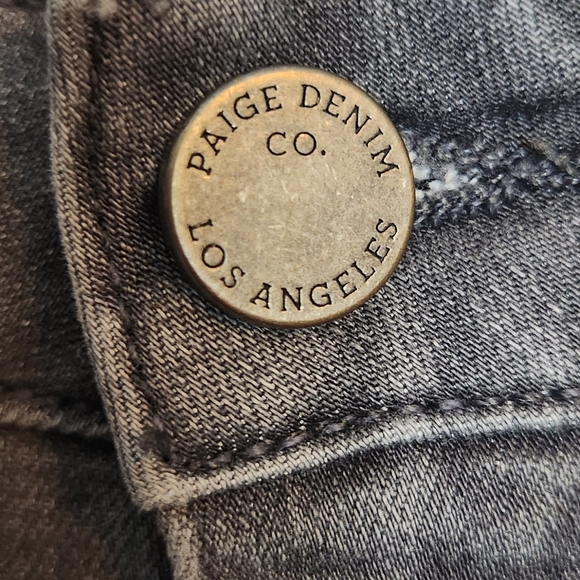 PAIGE Charcoal Denim Jeans - Picture 2 of 6